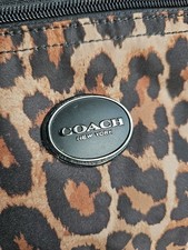 COACH Leopard Print Tote Bag. excellent Condition