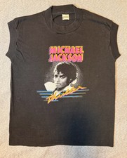 Vintage Michael Jackson 1983 Thriller Screen Stars Tank Black YM