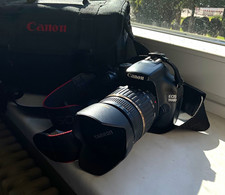 Canon EOS 1100D DSLR-Kamera 12,2MP 2,7" AF USB/HDMI Schwarz m. Objektiv