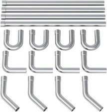 Stainless Steel Mandrel Bends 16 Pcs, 3 Inches 304 Stainless Steel DIY Custom Ex