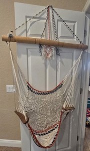 Panama Handwoven Hammock Swing Chair Outdoor Hanging Swing Patio Porch Yard