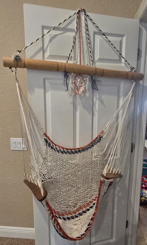 Panama Handwoven Hammock Swing Chair Outdoor Hanging Swing Patio Porch Yard