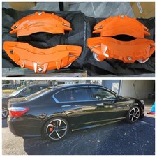Orange 4pcs For Honda Accordciviccr-vhr-v Aluminum Alloy Brake Caliper Cover Orange 4pcs For Honda Accordciviccr-vhr-v Aluminum Alloy Brake Caliper Cover