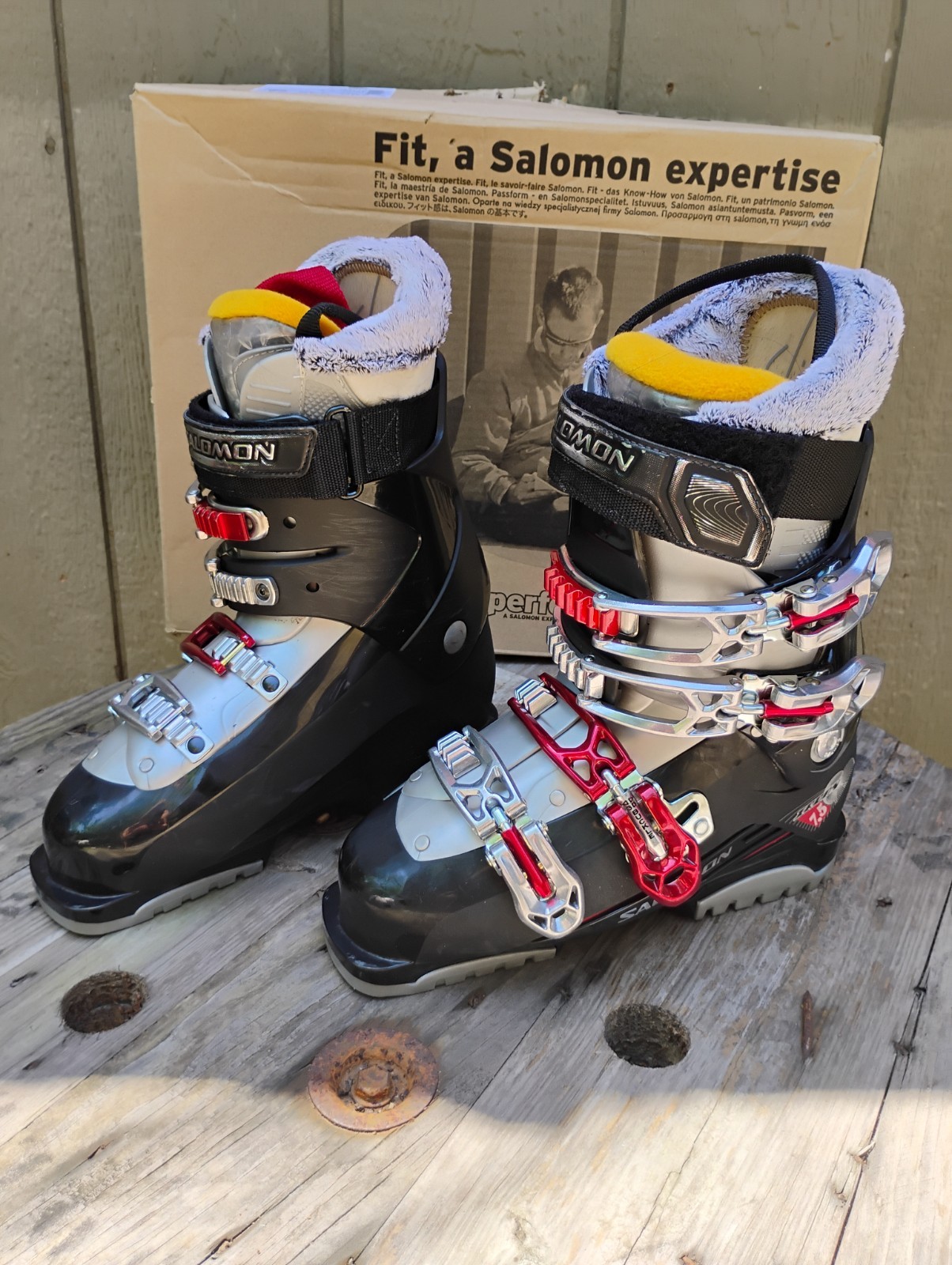 Scarponi da sci Salomon My Perfect Fit donna neri Irony 7 5. Taglia 24 5 (8).