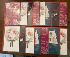 American Greetings Christmas Cards Lot of 15 New in Pkg w/Envelopes - retail 87