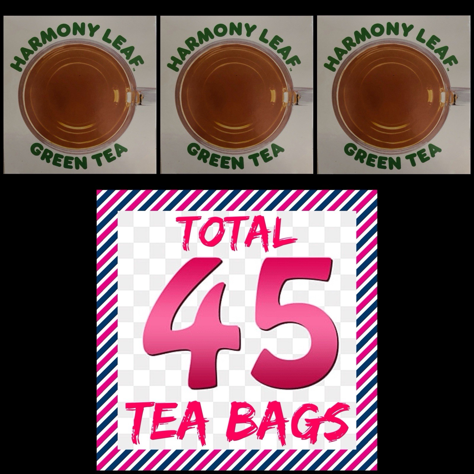 3 Box Total 45 Tea Bags. Nw 1.9 Oz Ea.