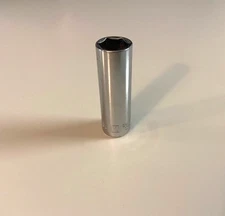 Stanley 2 Inch Deep Socket 7/16 86-048 Cr-V Work Tool Metal Mechanic Shop