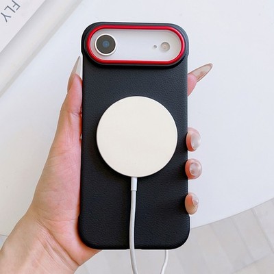 For Apple iPhone Air, Ultra Slim Phone Case PU Leather Wireless Charge Cover