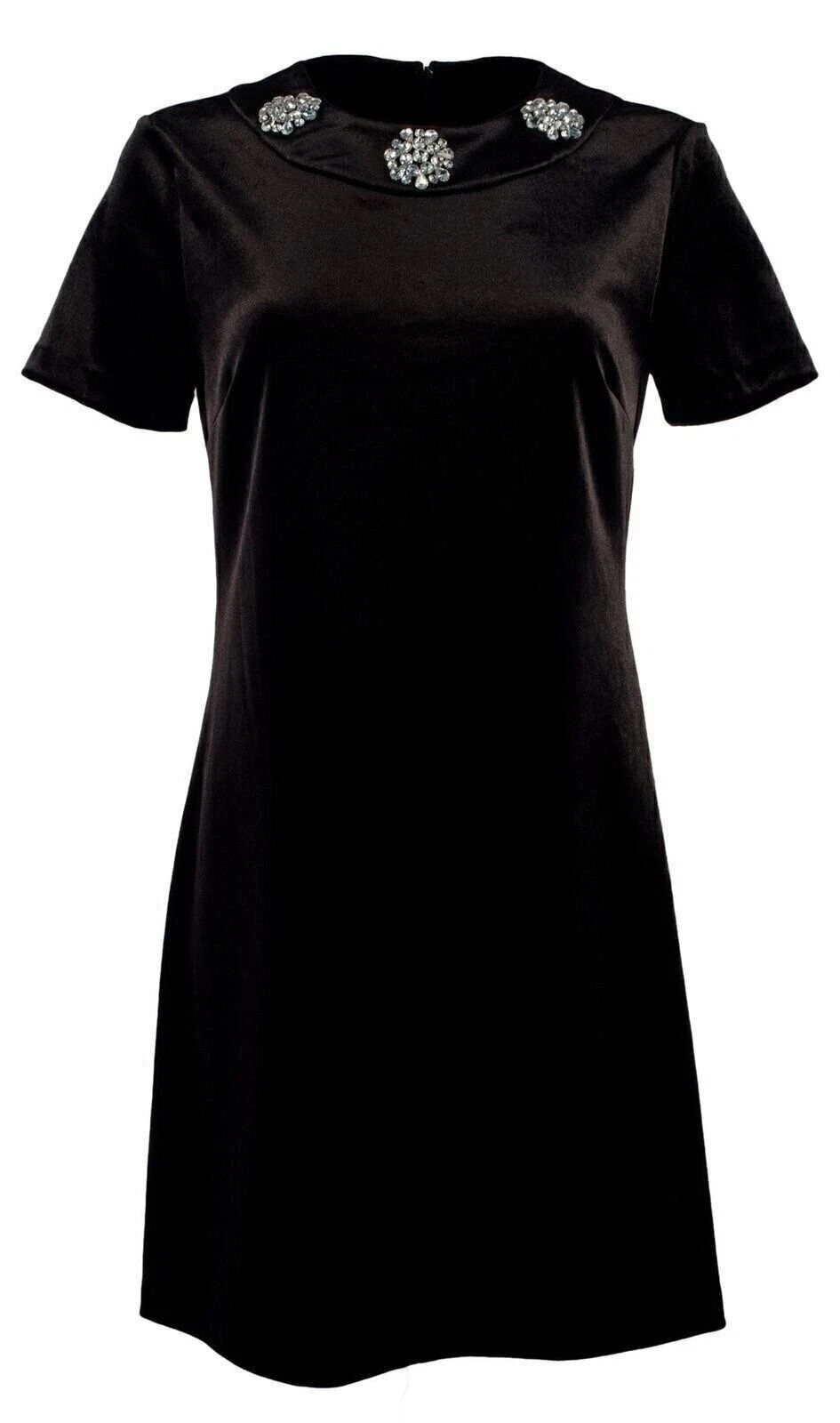 Michael Kors Women's Embellished Velvet Mod Shift Dress