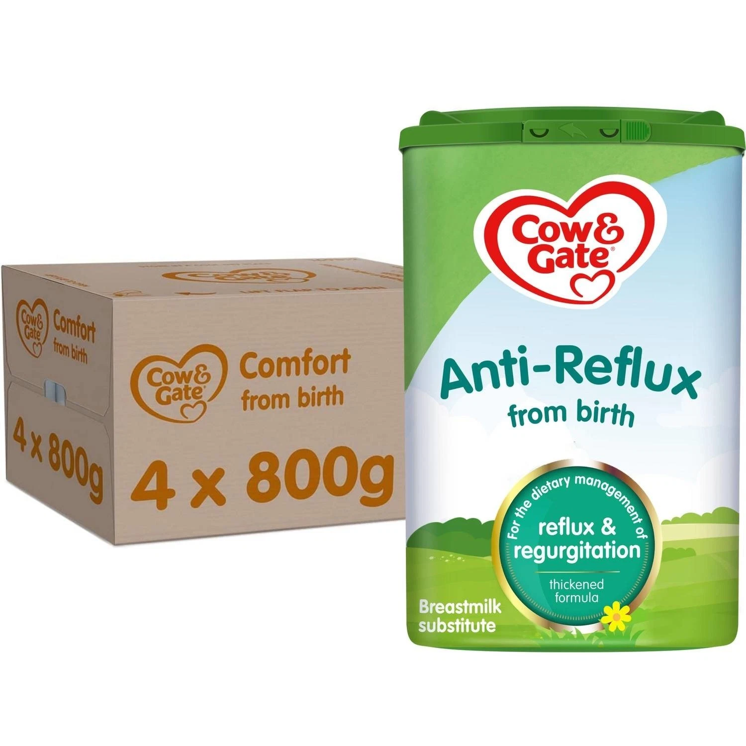 4 x 800g Cow & Gate Anti-Reflux Baby Milk Formula Suitable From Birth
Opens in a new window or tab