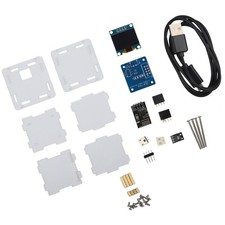 Kit Orologio Meteo Elettronico Dotato Modulo Temporizzazione WiFi e Custodia Acr
