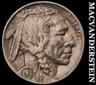 1937 Buffalo Nickel - Scarce  Extra Fine  Better Date  No Reserve  #G7945