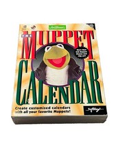 Vintage 1995 The Muppet Calendar Jim Henson Interactive Software BIG BOX SEALED
