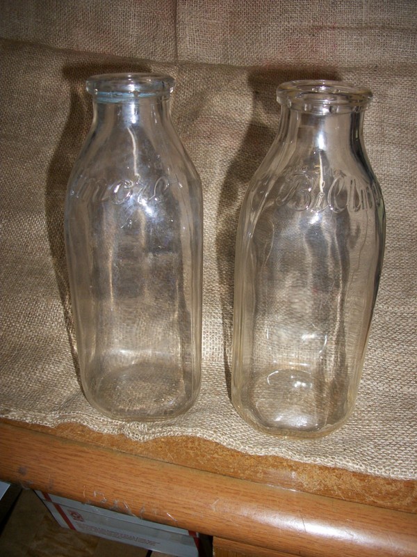 2 BILTMORE DAIRY FARMS SQUARE  QUART BOTTLES 1952 & 53  ASHEVILLE, NC