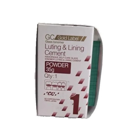 GC Fuji I Gold Label Self Cure Glass Ionomer Luting & Lining Cement 35g Powder