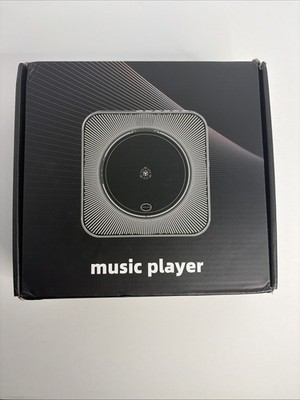 Portable Desktop CD Player Bluetooth HiFi Speaker FM Radio Remote LED USB Black