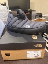 The North Face THERMOBALL Women s Gray Insulated traction Bootie Slippers Shoes