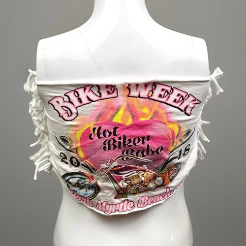 Camicia donna settimana bici taglia XS doppia faccia grafica 2018 North Myrtle Beach - Foto 2 di 4