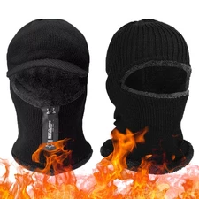 Winter Fleeced Thermal Windproof Mask Balaclava Ski Full Face Mask for Men Women