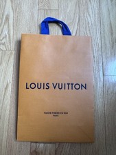 LOUIS VUITTON Authentic Empty Shopping Bag Paper Gift Bag 14"x10"x4.5" Genuine