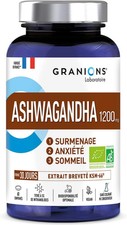 Cortisol - Ashwagandha Bio Granions - Anti Stress - KSM-66-60 Comprimes