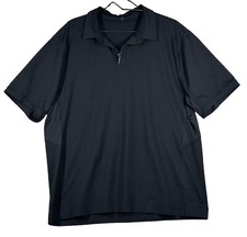 lululemon polo shirt mens large Black Active Performance Golf
