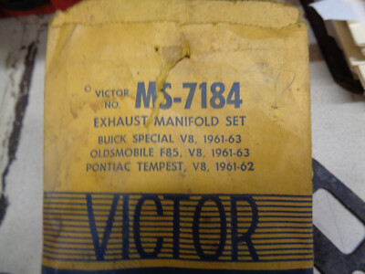 Victor MS-7184 Exhaust Manifold Gasket Set 1961 63 Oldsmobile F85