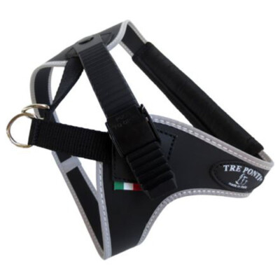 Tre Ponti TP500 Easy Fit Micro Trim Geschirr schwarz für mittelgroße Hunde