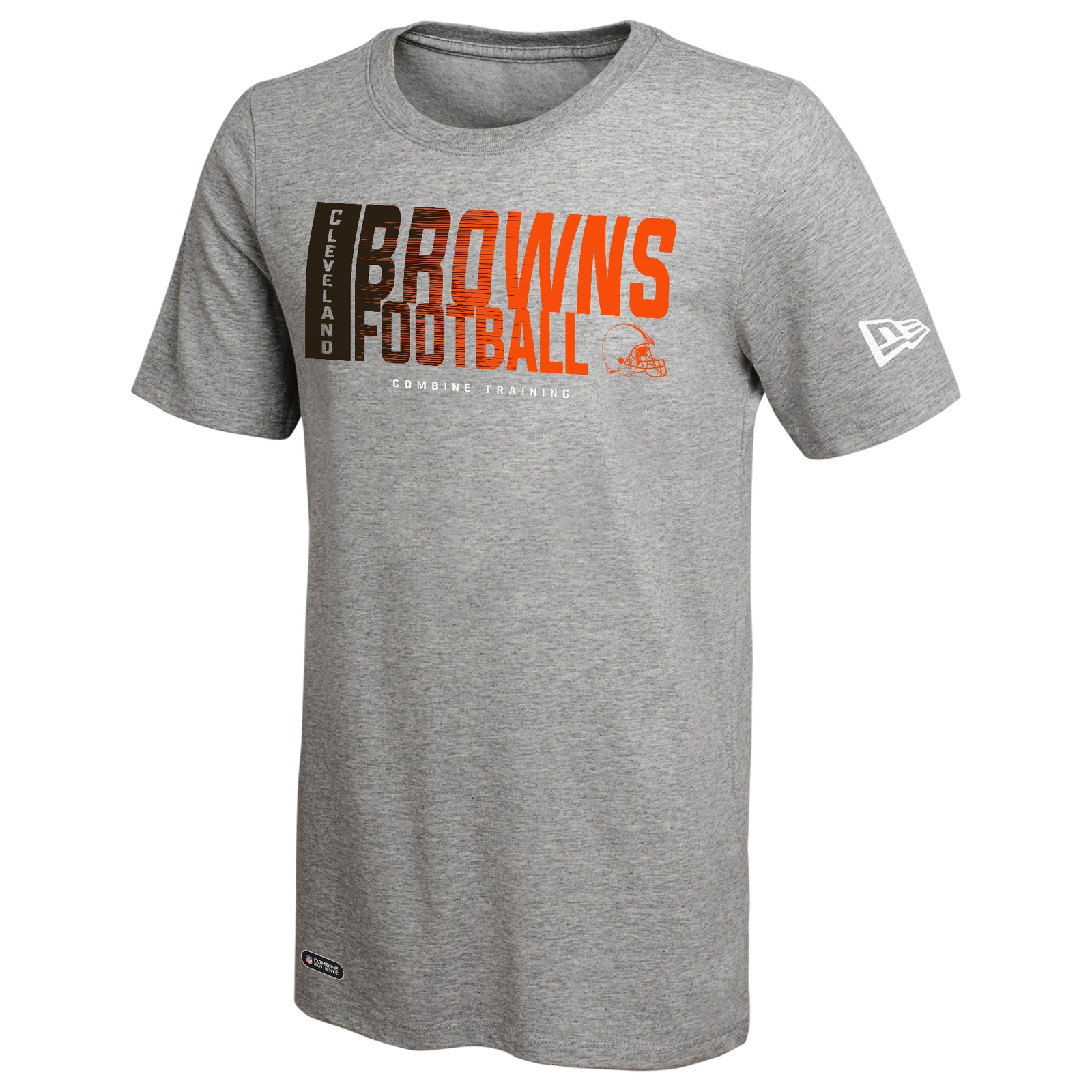 Мужская игра New Era Cleveland Browns NFL на футболке с коротким рукавом, серая