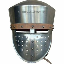 Medieval Great Knight Helmet Armor Functional Crusader Templar Helmet