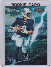 MARCUS MARIOTA Topps INSERT ROOKIE CARD Forces of Nature FOIL RC Football TITANS