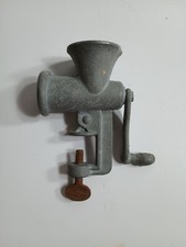 Vintage Miniature Metal Toy Food Grinder Americana Advertising Country Home