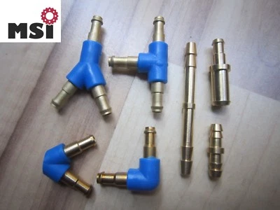 MSI Schlauchverbinder Messing Schlauchstutzen Winkel Gerade Reduziert T Y V Stück