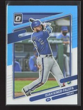 2021 Donruss Optic Carolina Blue & White Isiah Kiner-Falefa #116 Texas Rangers