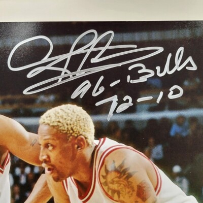 s*8様 【dennis rodman(ロッドマン)】直筆サイン入り　鑑定書付 Dennis Rodman signed 