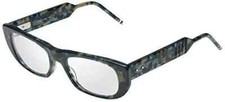 Authentic THOM BROWNE TBX417-53-03AF NVY Navy Tortoise Demo Lens Glasses 95-4 