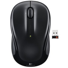 Logitech M325 Precision Wireless Mouse, Black Silver Blue