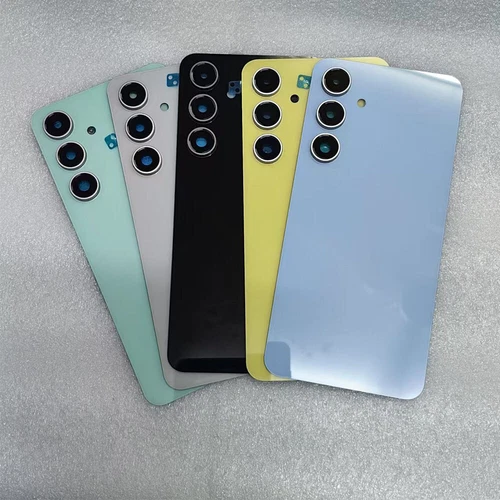 Vitre Arrière Coque pour Samsung Galaxy S24 FE avec Objectif Remplacement Bleu Noir Neuf - Photo 2 sur 18