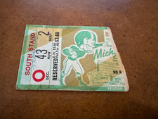 1953 Michigan State Spartans v Marquette Football Ticket Biggie Munn Last Game