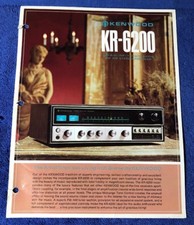 KENWOOD KR-6200 RECEIVER ORIGINAL PROMOTIONAL PRODUCT LEAFLET M095x