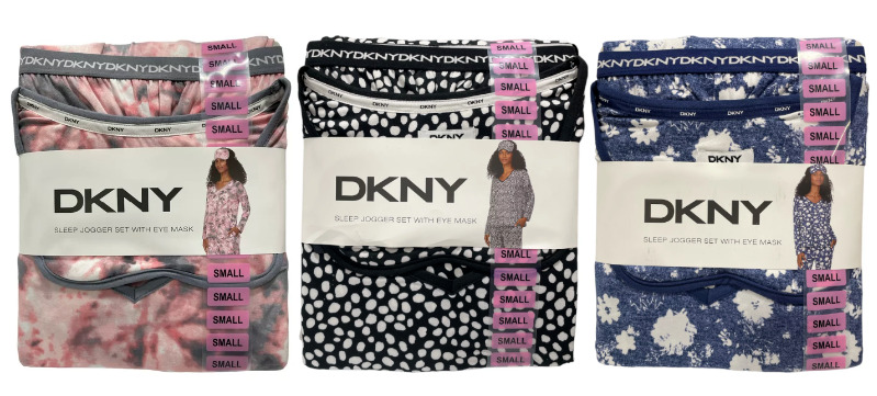 NEW!! DKNY Women's Sleep Joggers w/ Eye Mask Lounge Sets Variety #16