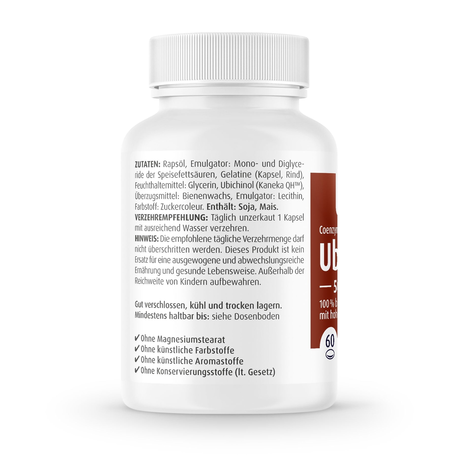 Coenzyme Q10 Ubiquinol 50mg ZEIN PHARMA Bioaktive Form Gesund 60