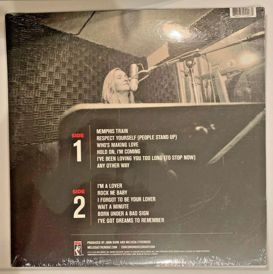 Melissa Etheridge Memphis Rock and Soul Limited Edition RED Vinyl LP Foto 2 de 2