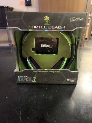 XBOX 360 TURTLE BEACH EAR FORCE DXL1 GAMING HEADSET DOLBY SURROUND SOUND SEALED