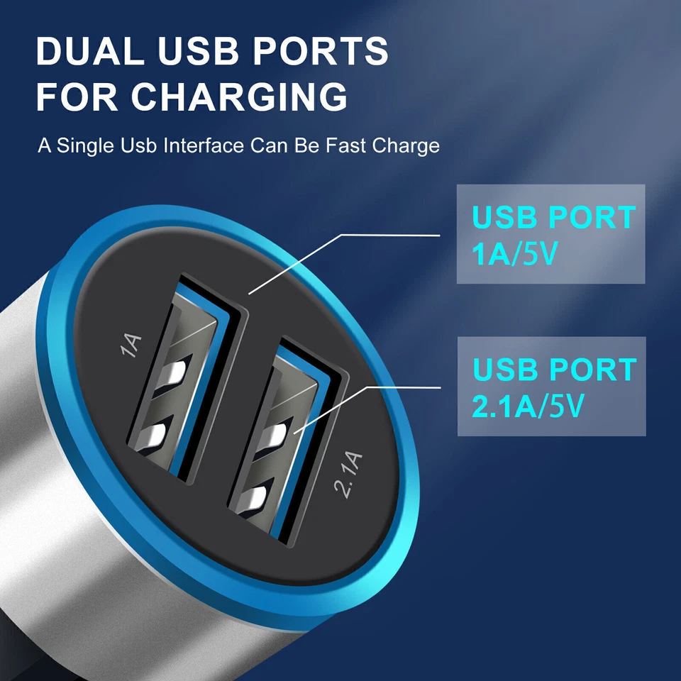 Wholesale Fast Dual USB Car Charger For iPhone 16 15 14 13 12 11 X PRO MAX PLUS - Image 4 of 4