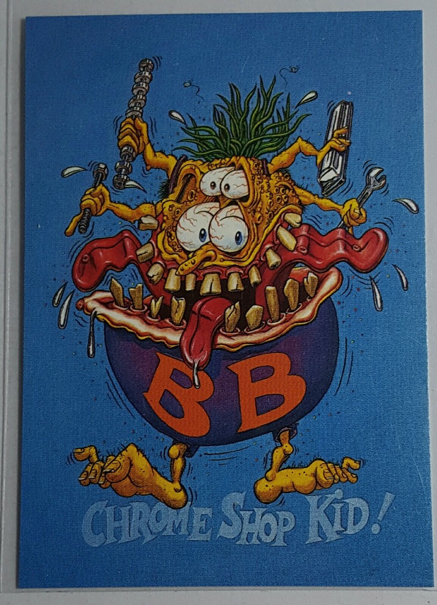 ラットフィンク  トレイディングカード エドロス  TRADING CARDS 1996 Rat Fink card CHROME SHOP KID by Ed 