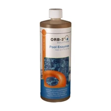 Orb-3 Pool Enzymes 1 Quart- Eliminate Scum Lines in Swimming Pools F839-000-1Q