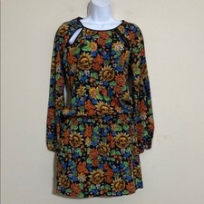 CeCe Cynthia dress women 2 steffe Anika floral Drop Waist Bohemian festival Y2K