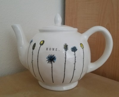 BRAND NEW RAE DUNN by MAGENTA HOME Flowers Teapot Home Decor