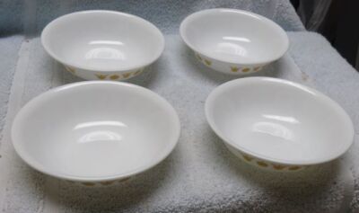 * Lot of FOUR - CORELLE - Butterflies Pattern - Small DESSERT BOWLS - HTF *